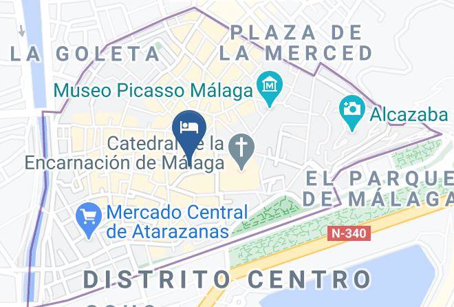 Malaga - Del Parque Flats Catedral Maps