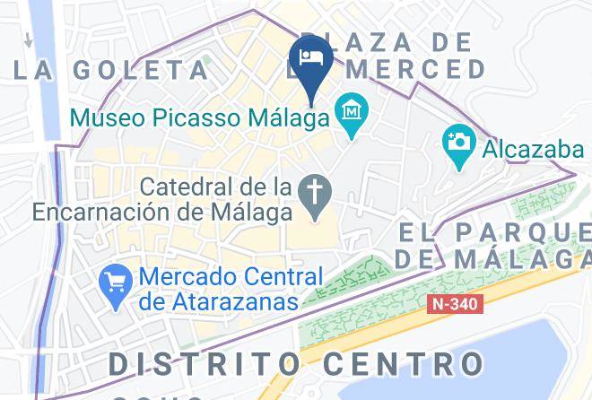 Malaga - Del Parque Flats Guevara Maps