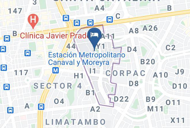 San Isidro - Del Prado Hotel Maps