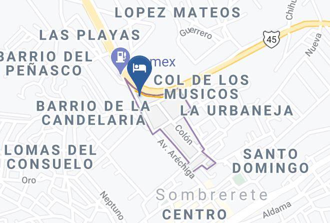 Sombrerete - Del Real De Minas Maps