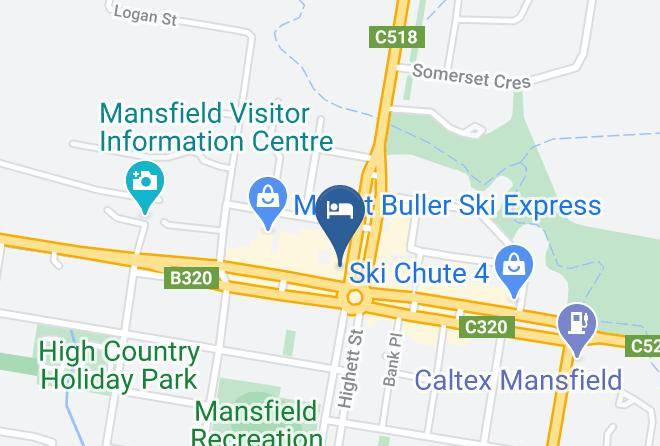 Mansfield - Delatite Hotel Mansfield Maps