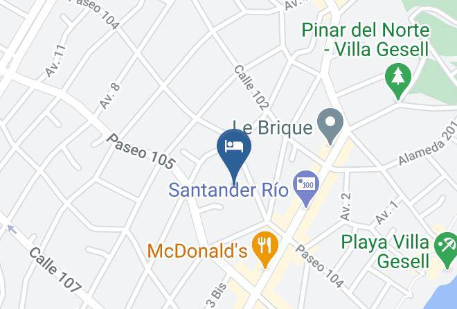 Villa Gesell - Delfin Azul Hotel & Resort Maps