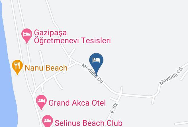 Gazipasa - Delfin Hotel Maps