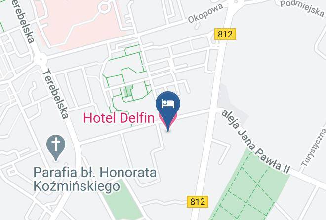 Biala Podlaska - Hotel Delfin Maps