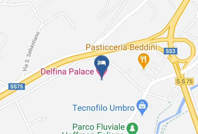 Perugia - Delfina Palace Hotel Maps