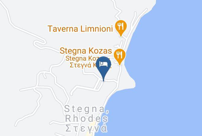 Dodecanese - Delfini Beach Hotel Maps