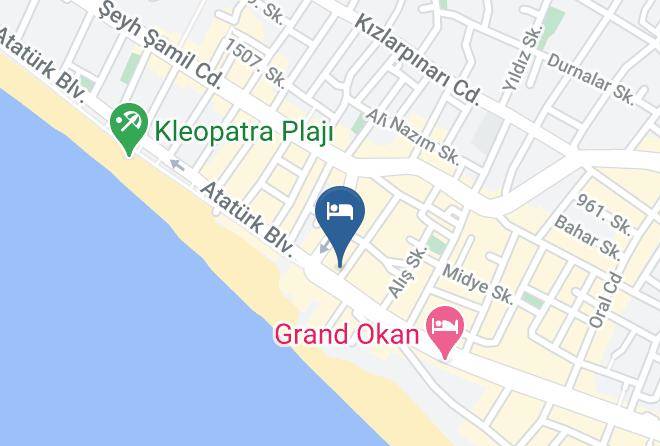 Alanya - Delfino Otel Maps