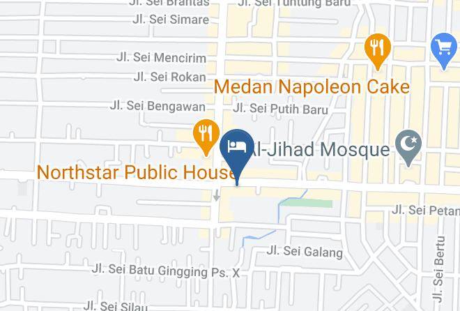Kota Medan - Deli Hotel Maps