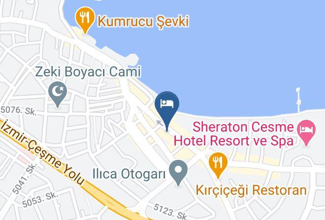 Delmar Hotel Map - Izmir - Cesme