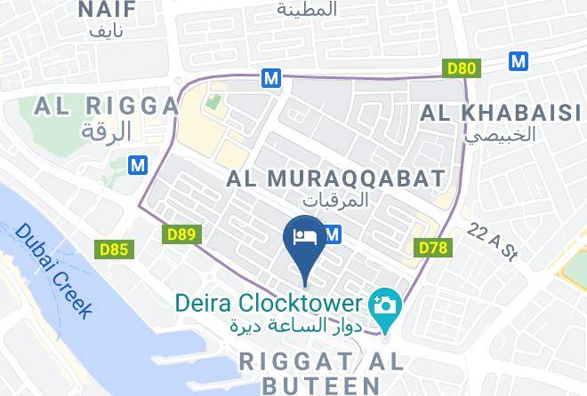 Dubai - Delmon Palace Hotel Maps