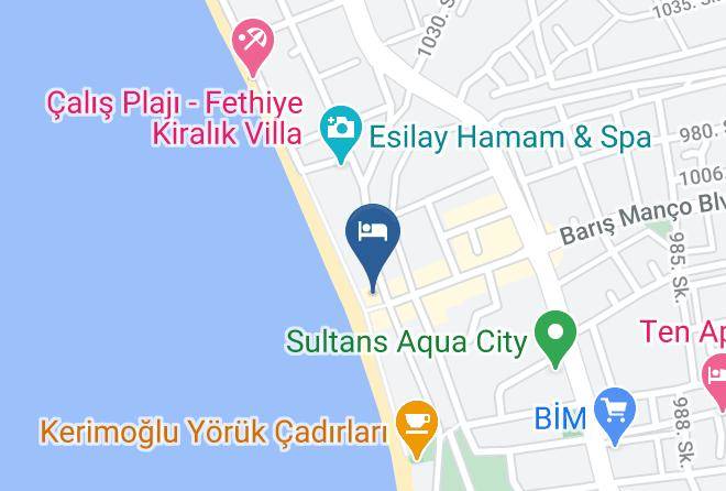 Fethiye - Delta Hotel Maps