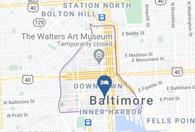 Baltimore City - Delta Hotels By Marriott Baltimore Inner Harbor Maps