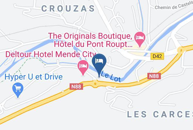 Lozere - Deltour Hotel Mende Eco Maps