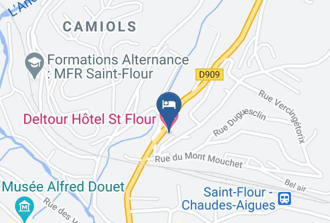 Deltour Hotel St Flour Map