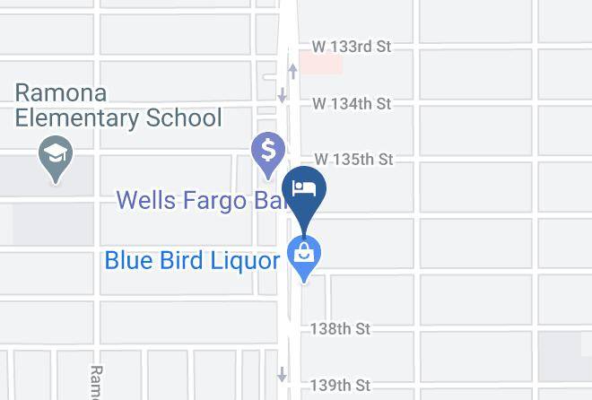 Deluxe Inn Hawthorne Map