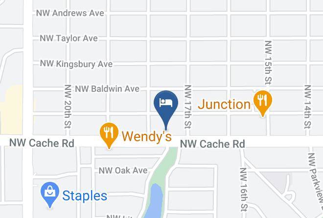 Deluxe Inn Lawton Map