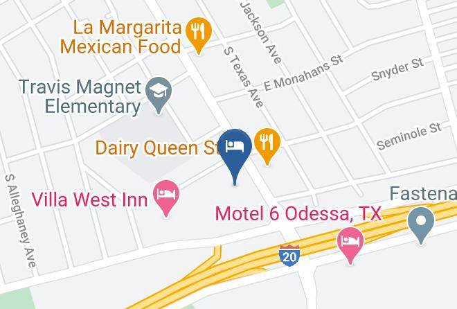 Deluxe Inn Odessa Map