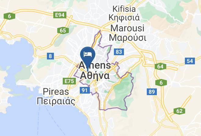 Central Athens - Deluxe Studio With Amazing Terrace And Lounge Area Maps