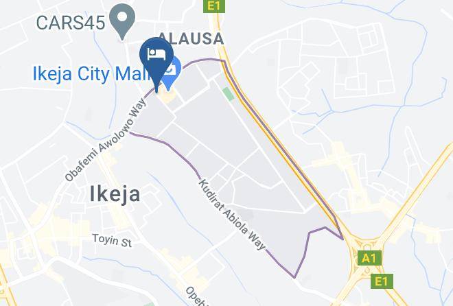 Ikeja - Demiral Hotel Alausa Maps
