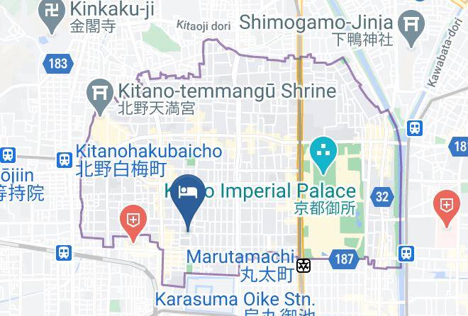 Kyoto City Kamigyo Ward - Demizu Machiya Maps