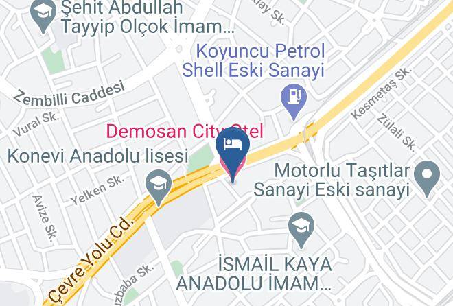 Selcuklu - Demosan City Otel Maps