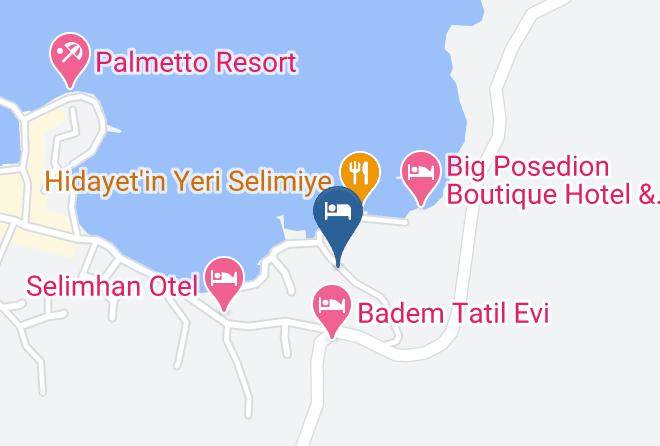 Mugla - Deniz Yildizi Pansiyon Selimiye Maps