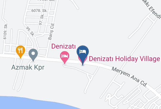 Denizati Holiday Village Map - Izmir - Menderes