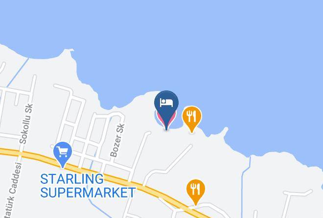 Alsancak - Denizkizi Hotel & Beach Maps