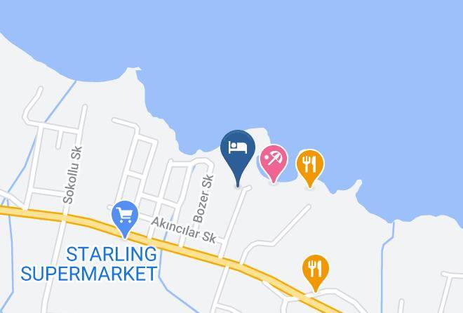 Alsancak - Denizkizi Hotel Maps
