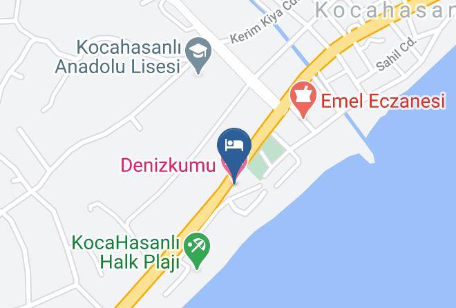 Erdemli - Denizkumu Hotel Maps