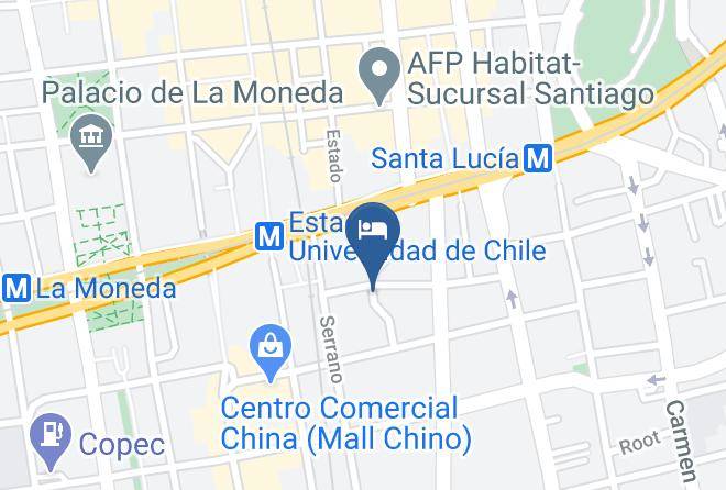 Santiago - Hotel Paris Londres Maps