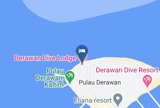 Berau Regency - Derawan Dive Lodge Maps