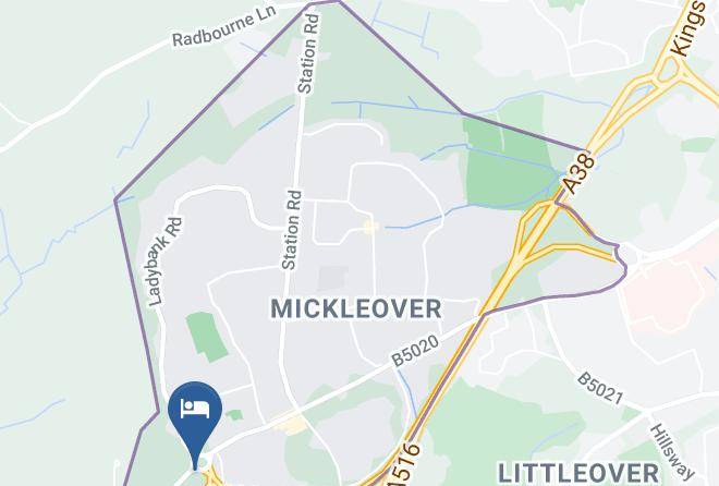 Derbyshire - Derby Mickleover Bw Signature Collection Maps