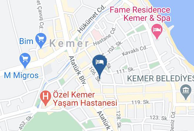 Kemer - Derin Luxury Hotel Maps