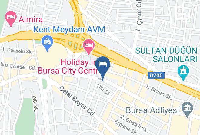 Osmangazi - Derya Hotel Maps