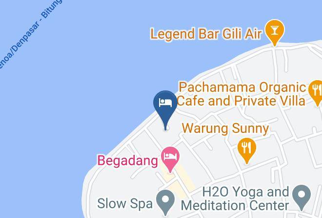 North Lombok Regency - Desa Ku Bungalows Maps