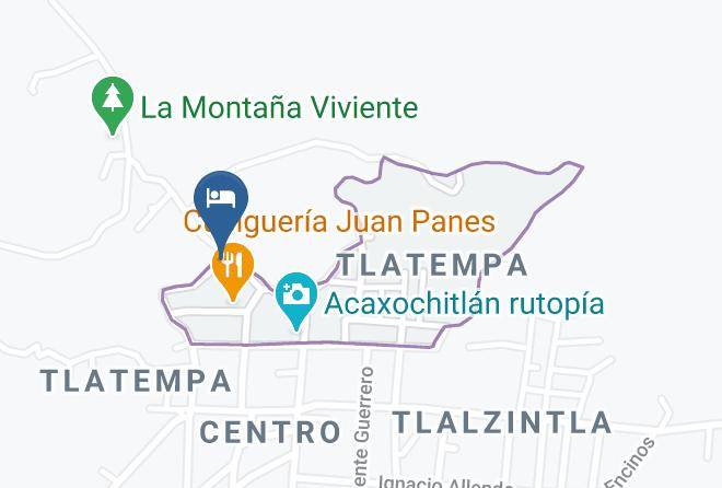 Acaxochitlan - Desarrollo Turistico Rural Montana Viviente Maps