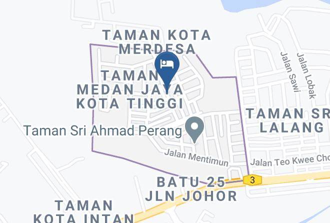 Desaru Homestay Jk Alpha Map - Johore - Kota Tinggi District