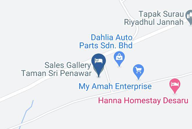 Desaru Penawar Homestay Kaart - Johore - Kota Tinggi District