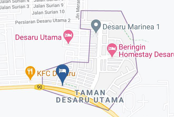 Desaru Penawar Inn Map - Johore - Kota Tinggi District