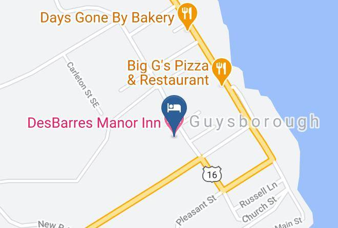 Desbarres Manor Inn Map