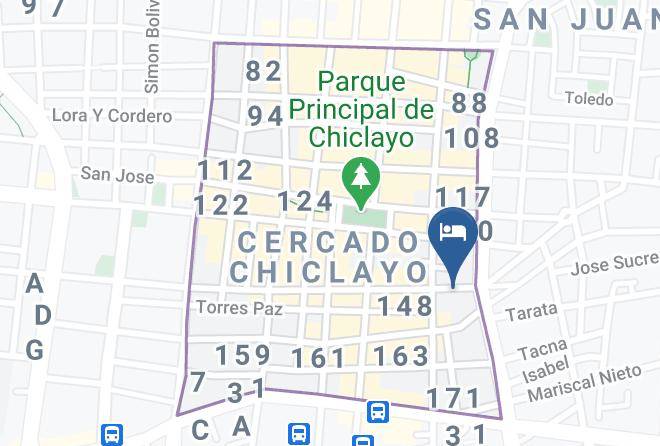 Chiclayo - Descanso Del Inca Hotel Maps
