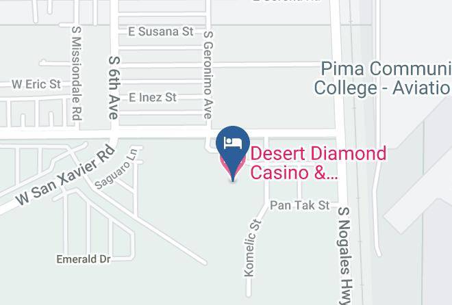 Desert Diamond Casino & Entertainment Tucson Map