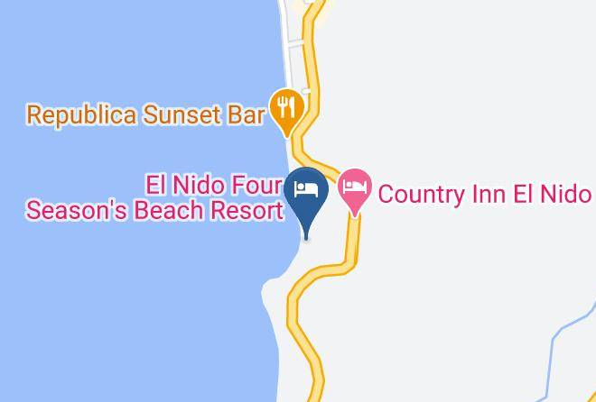 Palawan - Desert Rose Hotel Beachfront Maps