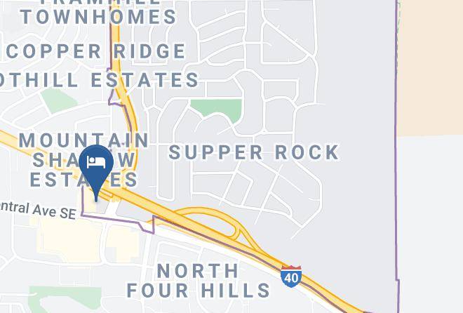 Desert Sands Inn & Suites Albuquerque Map