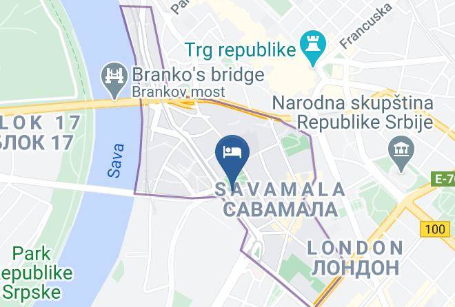 Belgrade City - Design Mr President Hotell Maps