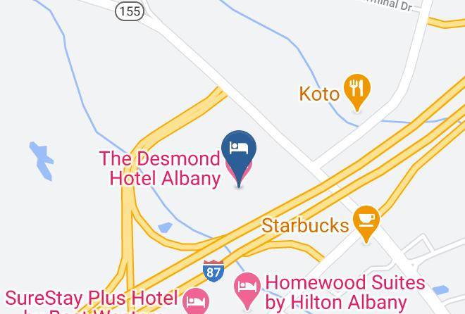 The Desmond Hotel Albany Map