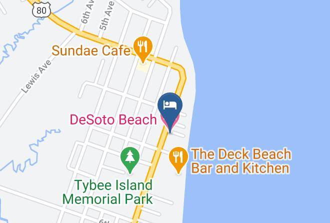 Desoto Beach Hotel Map