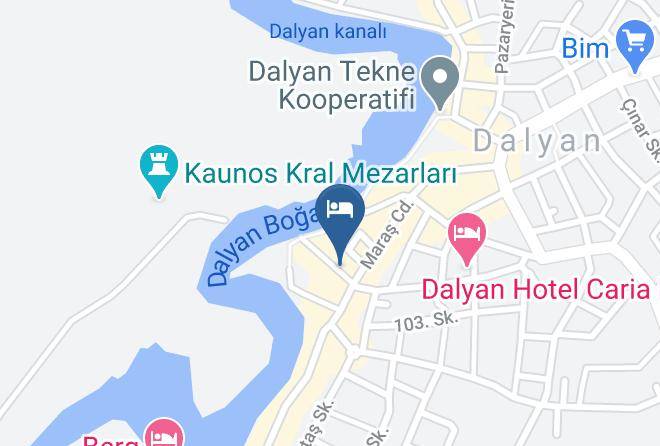 Ortaca - Destina Bar Restaurant Otel Maps
