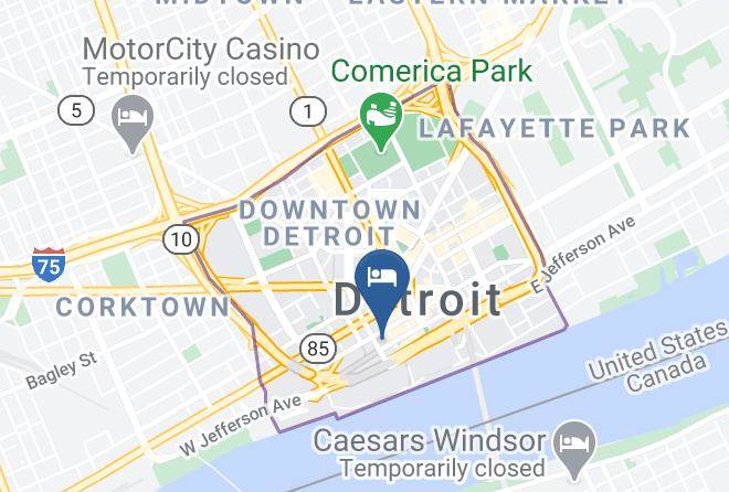 Wayne County Downtown - Detroit Foundation Hotel Maps